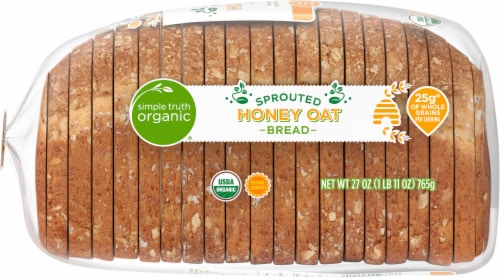 Simple Truth Organic® Sprouted Honey Oat Bread Perspective: left