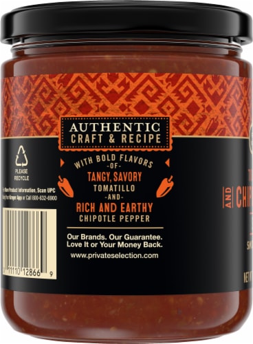 Private Selection® Tomatillo and Chipotle Pepper Medium Salsa Perspective: left