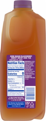 Kroger® Zero Sugar Sweet Iced Tea Blackberry Decaf Perspective: left