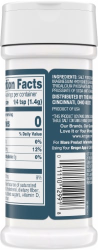 Kroger® Reduced Sodium Salt Perspective: left