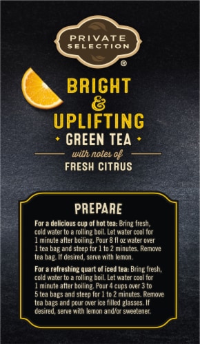 Private Selection® Golden Citrus Green Tea Bags Perspective: left