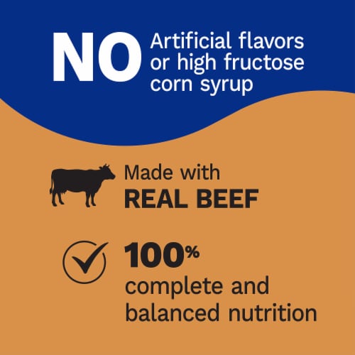 Pet Pride® Adult Wet Dog Food Rib Eye Flavor Cuts in Gravy Perspective: left
