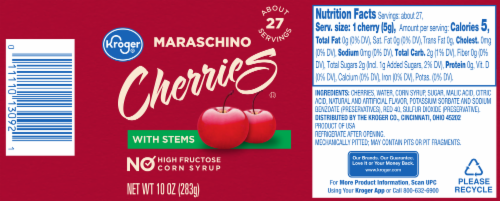Kroger® Maraschino Cherries with Stem Perspective: left