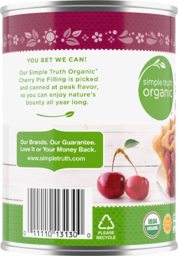Simple Truth Organic® Cherry Pie Filling Whole Cherries Perspective: left
