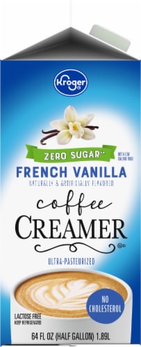 Kroger® Zero Sugar French Vanilla Coffee Creamer Perspective: left