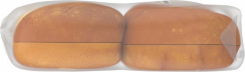 Western Hearth® Artisan Style White Hamburger Buns Perspective: left