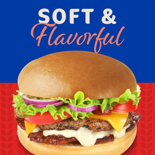 Kroger® White Hamburger Buns Perspective: left