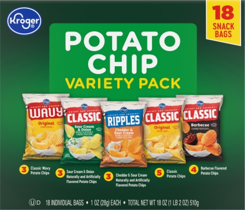 Kroger® Potato Chip Variety Pack Perspective: left