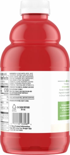 Simple Truth® Antioxidant Raspberry Lime 100% Juice Bottle Perspective: left