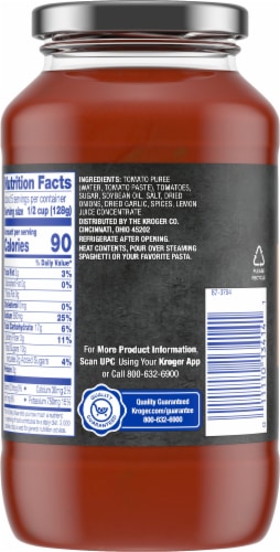 Kroger® Tomato Basil Pasta Sauce Perspective: left