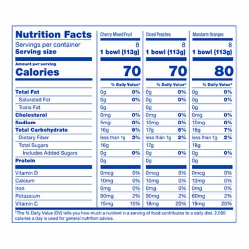 Kroger® Fruit Cups Three Flavor Variety Pack BIG DEAL! Perspective: left