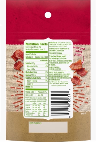 Simple Truth® Applewood Smoked Real Uncured Bacon Pieces Perspective: left
