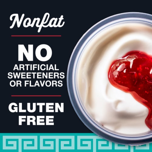 Kroger® Fruit on the Bottom Strawberry Nonfat Greek Yogurt Cup Perspective: left