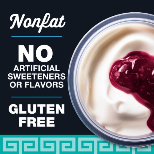 Kroger® Blueberry Fruit on the Bottom Nonfat Greek Yogurt Cup Perspective: left