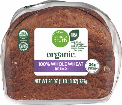 Simple Truth Organic® 100% Whole Wheat Bread Perspective: left