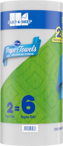 Kroger® Ultra Paper Towels Triple Rolls Perspective: left