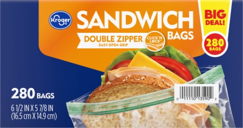Kroger® Reclosable Sandwich Bag Perspective: left