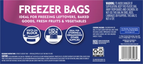 Kroger® Slider Reclosable Gallon Freezer Bags Perspective: left