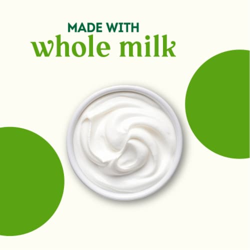 Simple Truth Organic® Plain Whole Milk Greek Yogurt Cultured Dairy Blend Tub Perspective: left
