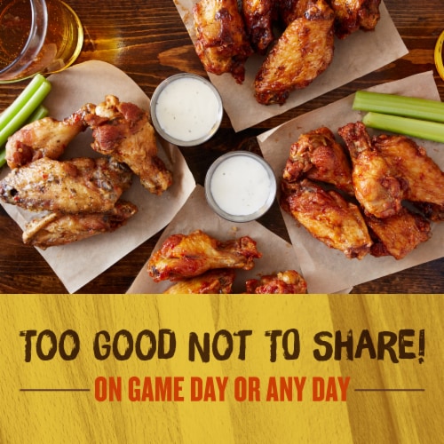 Kroger® Fully Cooked Frozen Chicken Wings Buffalo Style Perspective: left
