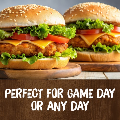 Kroger® Fully Cooked Frozen Crispy Chicken Breast Patties BIG DEAL! Perspective: left