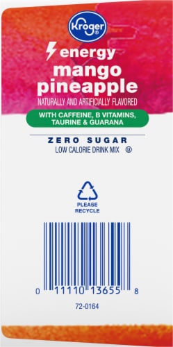 Kroger® Energy Mango Pineapple Drink Mix Perspective: left