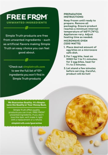 Simple Truth® Cheddar and Mozzarella Egg Bites Perspective: left