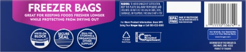 Kroger® Double Zipper Reclosable Gallon Freezer Bags Perspective: left