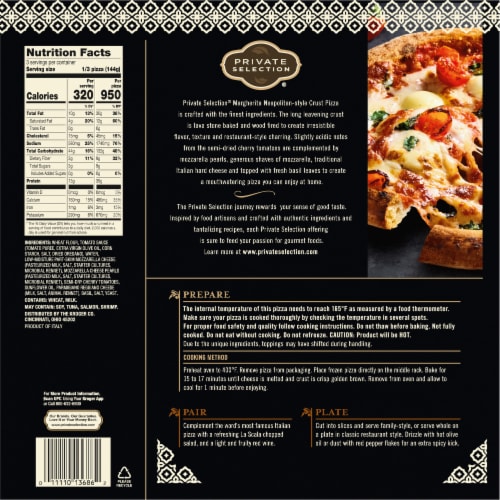 Private Selection® Margherita Neapolitan Style Crust Frozen Pizza Perspective: left