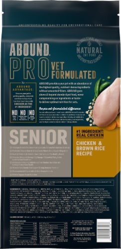 ABOUND Pro Vet Formulated Senior Dry Cat Food Chicken Brown Rice 7 pounds Mariano s