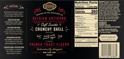 Private Selection® Belgian Style French Toast Liege Waffles Perspective: left