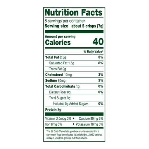 Simple Truth® Cheddar Cheese Crisps Perspective: left