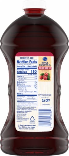 Kroger® Cranberry Juice Cocktail Perspective: left