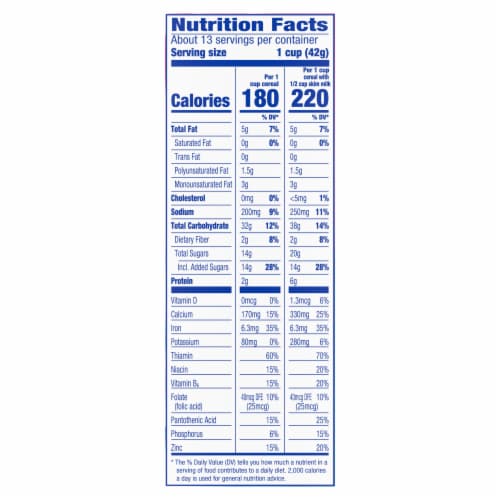 Kroger® Cinnamon Crunch Family Size Cereal Perspective: left