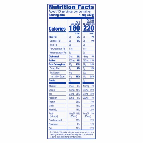 Kroger® Cinnamon Crunch Family Size Cereal Perspective: left