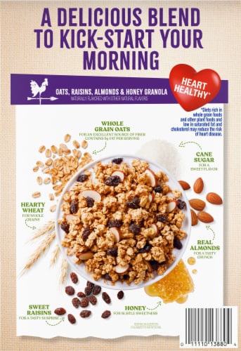 Kroger® Oats Raisins Almonds & Honey Granola Perspective: left