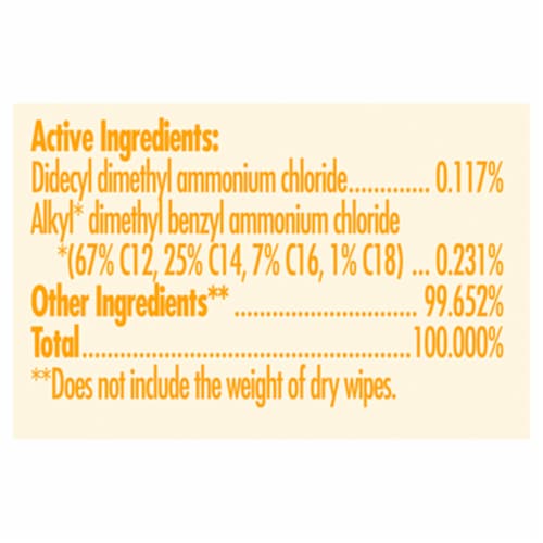 Kroger® Lemon Scented Disinfecting Wipes Perspective: left