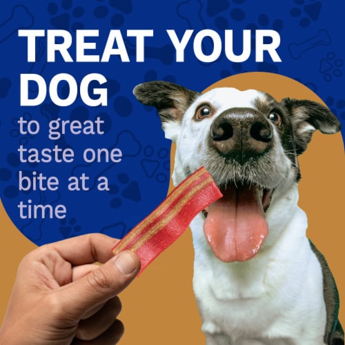Pet Pride® Wag'n Strips Dog Treats Bacon & Peanut Butter Flavor Perspective: left