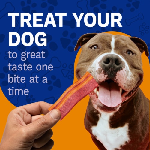 Pet Pride® Wag'n Strips Dog Treats Bacon & Cheese Flavor Perspective: left