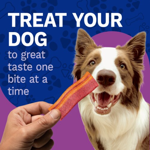 Pet Pride® Wag'n Strips Dog Treats Bacon Flavor Value Size Perspective: left