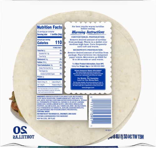 Kroger® Fajita Size Flour Tortillas Perspective: left