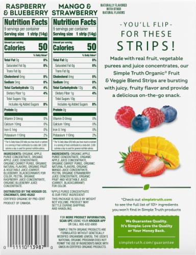 Simple Truth Organic® Fruit Strip Variety Pack Perspective: left