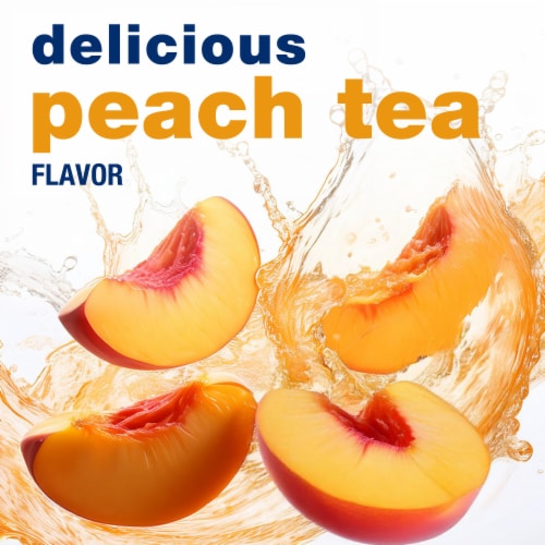 Kroger® Lite Zero Sugar Peach Tea Instant Drink Mix Packets Perspective: left