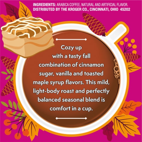 Kroger® Mild Roast Maple Coffee Cake Coffee Pods Perspective: left
