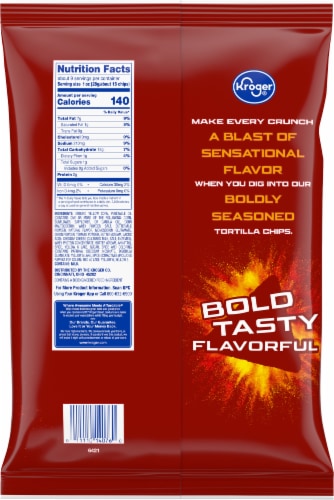 Kroger® Nacho Cheese Tortilla Chips Perspective: left