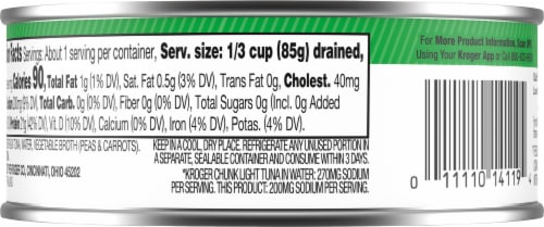 Kroger® Less Sodium Chunk Light Tuna in Water Perspective: left