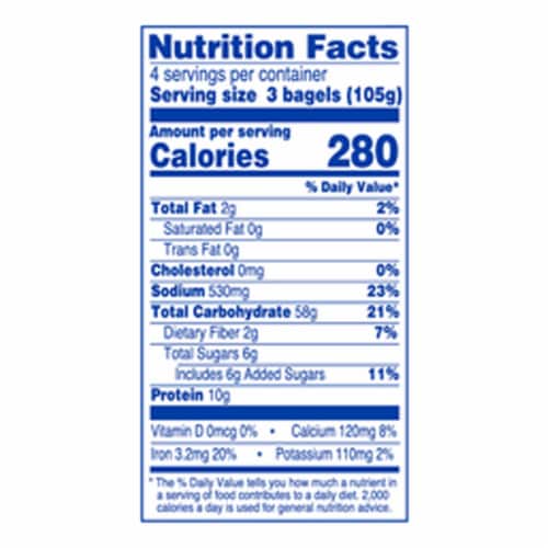 Kroger® Mini Plain Bagels Perspective: left