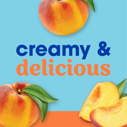 Kroger® CARBmaster® Peach Lactose Free Lowfat Yogurt Cup Perspective: left