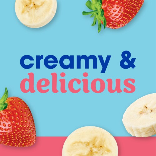 Kroger® CARBmaster® Strawberry Banana Lactose Free Lowfat Yogurt Cup Perspective: left