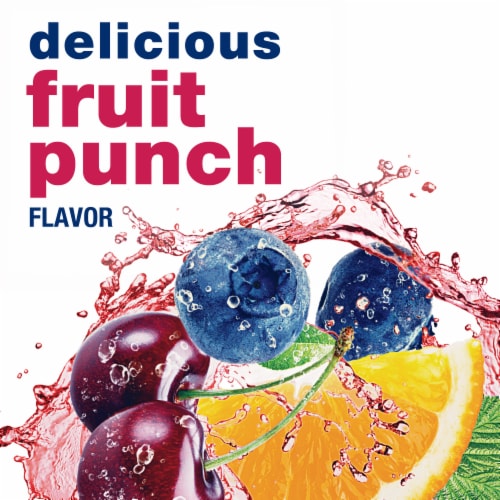 Kroger® Lite Zero Sugar Fruit Punch Instant Drink Mix Packets Perspective: left